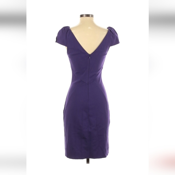 Diane von Furstenberg Purple Dress Size 4 - Picture 2 of 3